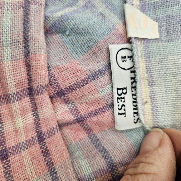 Vintage 1970's Plaid Pleated Below Knee Length Skirt by Freddie's Best. - Picture 8 of 10